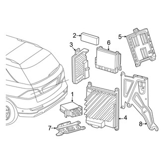 Mercedes-Benz OE - Electrical - Control Units (Rear Compartment), (Sport Utility 254.646 Body Code / 254.647 Body Code)