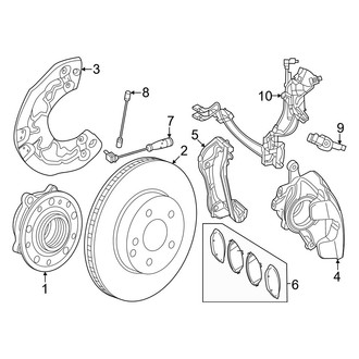 Mercedes-Benz OE - Front Suspension - Brake Components (Base)