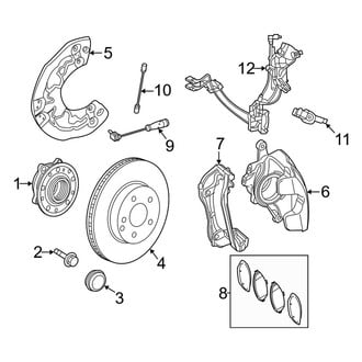 Mercedes-Benz OE - Front Suspension - Brake Components (Sport Utility Coupe)