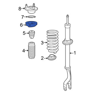 Mercedes-Benz OE - Front Upper Coil Spring Insulator
