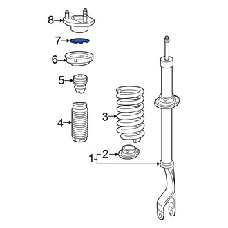 Mercedes-Benz OE - Front Suspension Strut Spacer