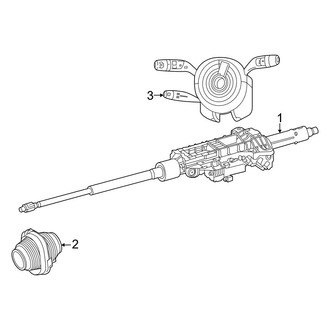 Mercedes-Benz OE - Steering Column Assembly (Sport Utility 254.646 Body Code / 254.647 Body Code / 254.687 Body Code)
