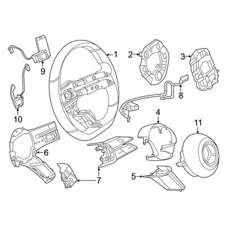 Mercedes-Benz OE - Steering Wheel & Trim (Sport Wheel), (Sport Utility 254.646 Body Code / 254.647 Body Code)