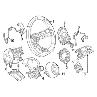 Mercedes-Benz OE - Steering Wheel & Trim (AMG Performance Wheel), (Sport Utility 254.646 Body Code / 254.647 Body Code / 254.687 Body Code)