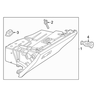 Mercedes-Benz OE - Instrument Panel - Glove Box