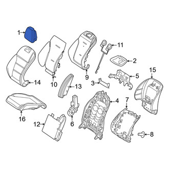 Mercedes-Benz OE - Front Left Headrest