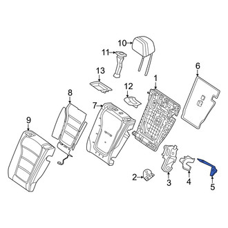 Mercedes-Benz OE - Rear Left Folding Seat Latch Bracket