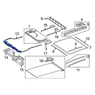 Mercedes-Benz OE - Front Sunroof Frame