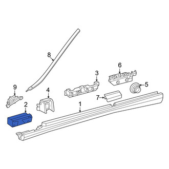 Mercedes-Benz OE - Front Rocker Panel Molding Clip