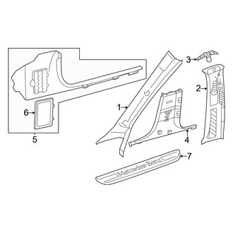 Mercedes-Benz OE - Pillars, Rocker & Floor - Interior Trim