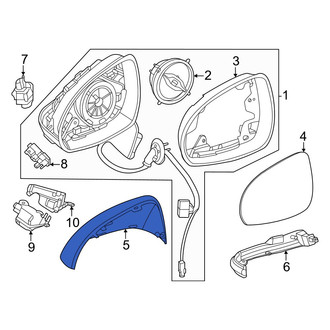 Mercedes-Benz OE - Front Left Door Mirror Cover