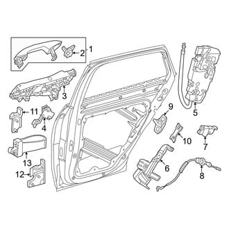 Mercedes-Benz OE - Rear Door - Lock & Hardware (Sport Utility 254.646 Body Code / 254.647 Body Code)