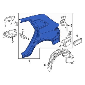 Mercedes-Benz OE - Rear Left Outer Quarter Panel