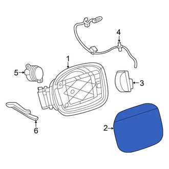Mercedes-Benz OE - Rear Drive Motor Battery Pack Charging Port Door