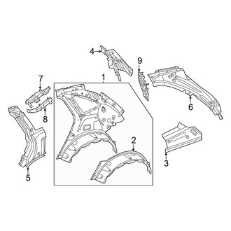 Mercedes-Benz OE - Quarter Panel - Inner Structure