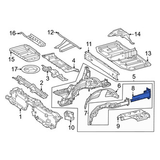 Mercedes-Benz OE - Rear Left Frame Rail End
