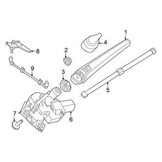 Mercedes-Benz OE - Lift Gate - Wiper & Washer Components
