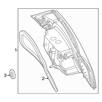 Mercedes-Benz OE - Rear Lamps - Tail Lamps (Lift Gate, Mounted), (Sport Utility 254.646 Body Code / 254.647 Body Code)