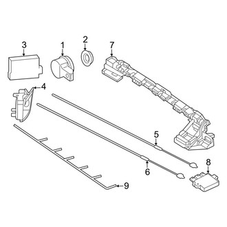 Mercedes-Benz OE - Rear Bumper - Electrical Components (W/O AMG Line)