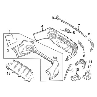 Mercedes-Benz OE - Rear Bumper - Bumper & Components (Cover & Components)