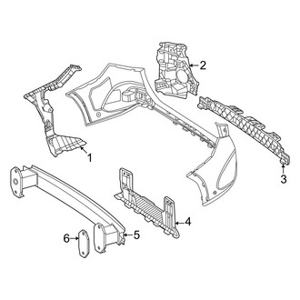 Mercedes-Benz OE - Rear Bumper - Bumper & Components (Inner Components)