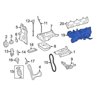 Mercedes-Benz OE - Right Engine Intake Manifold