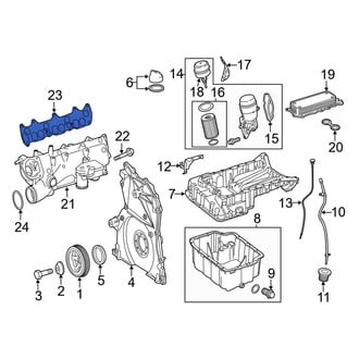 Mercedes-Benz OE - Lower Engine Intake Manifold Gasket
