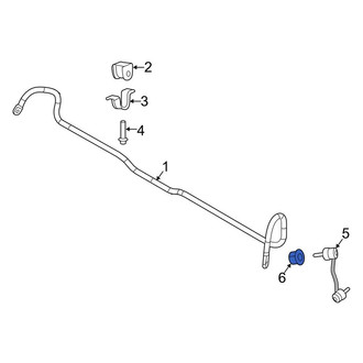 Mercedes-Benz OE - Front Suspension Stabilizer Bar Link Nut