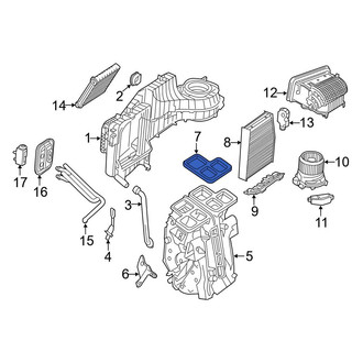 Mercedes-Benz OE - Instrument Panel Air Duct Seal