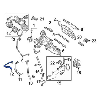 Mercedes-Benz OE - Turbocharger Coolant Line