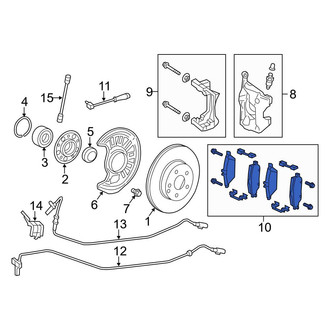 Mercedes-Benz OE - Front Disc Brake Pad Set