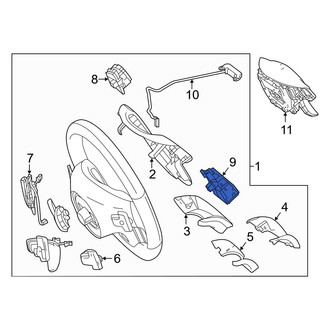 Mercedes-Benz OE - Left Steering Wheel Radio Controls