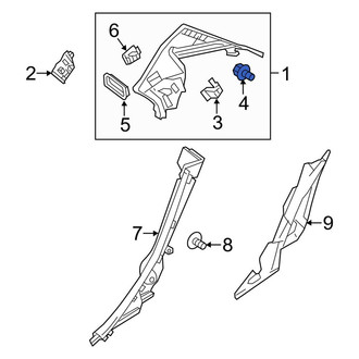 Mercedes-Benz OE - Liftgate Trim Panel Clip