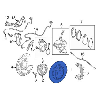 Mercedes-Benz OE - Rear Disc Brake Rotor