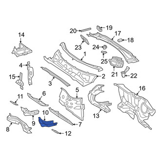 Mercedes-Benz OE - Left Center Dashboard Panel Bracket