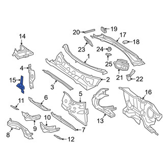 Mercedes-Benz OE - Lower Battery Tray Bracket