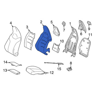 Mercedes-Benz OE - Front Right Seat Back Cushion