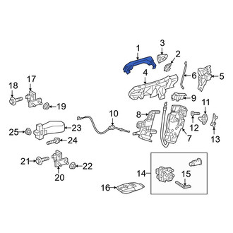 Mercedes-Benz OE - Rear Left Outer Exterior Door Handle