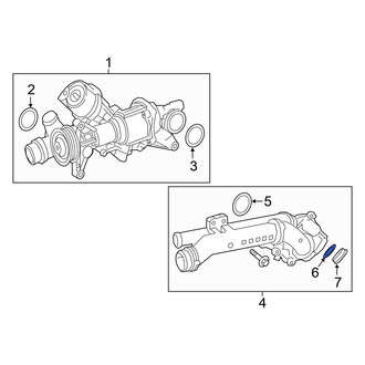 Mercedes-Benz OE - Front Engine Coolant Thermostat O-Ring
