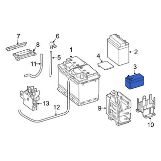 Mercedes-Benz OE - Rear Vehicle Battery