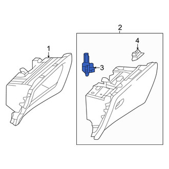 Mercedes-Benz OE - Glove Box Support