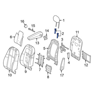 Mercedes-Benz OE - Center Headrest Guide