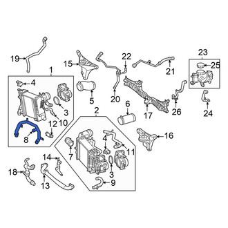 Mercedes-Benz OE - Right Intercooler Hose