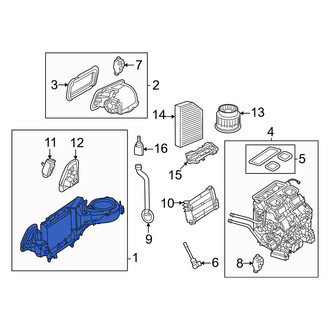 Mercedes-Benz OE - HVAC Unit Case Assembly