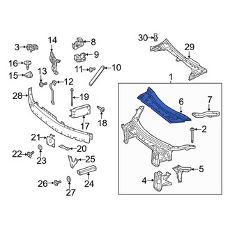 Mercedes-Benz OE - Front Upper Radiator Support Tie Bar