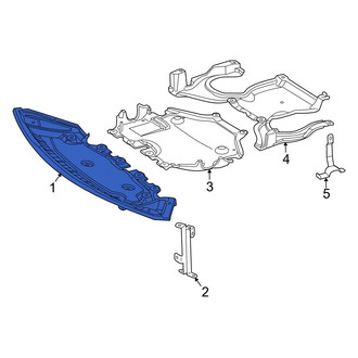 Mercedes-Benz OE - Front Forward Radiator Support Splash Shield