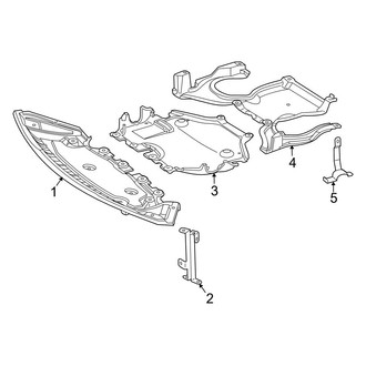 Mercedes-Benz OE - Radiator Support - Splash Shields (Sport Utility Coupe C253 Body Code)