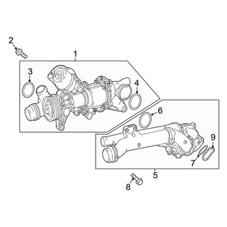 Mercedes-Benz OE - Cooling - Water Pump (Sport Utility Coupe C253 Body Code)