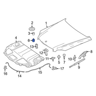 Mercedes-Benz OE - Front Hood Stop Buffer