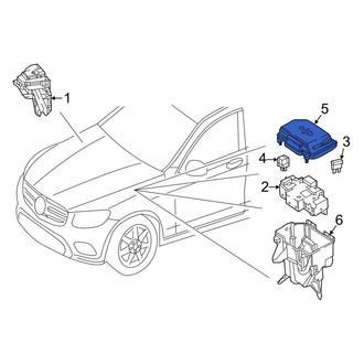 Mercedes-Benz OE - Upper Fuse Box Cover